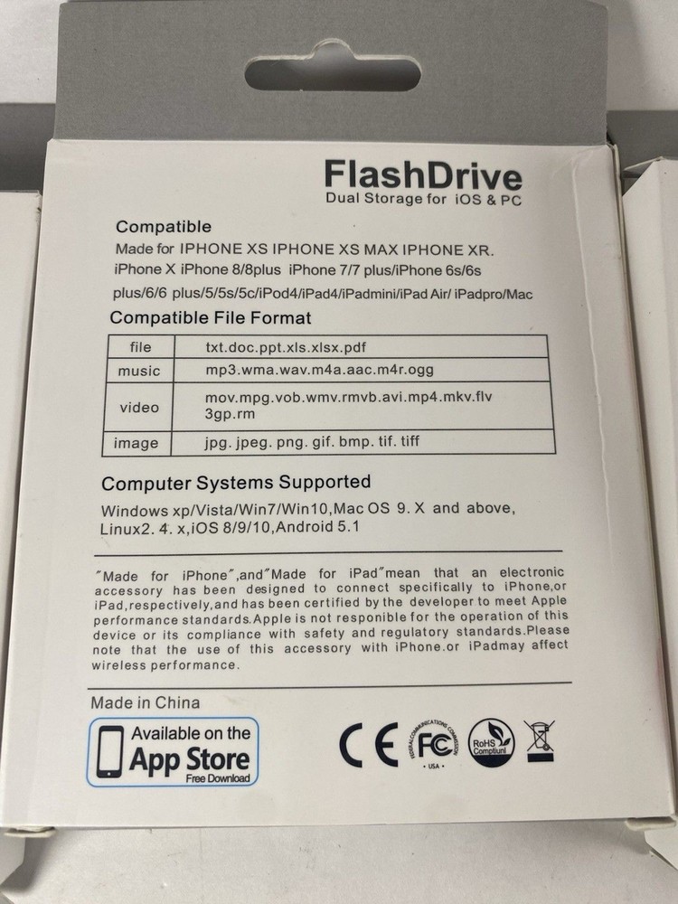 3PCS 64GB USB Flash Drive for IOS Android PC Highspeed Older Plug