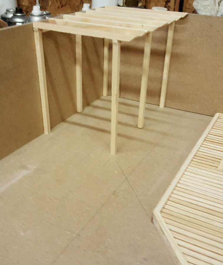 Dolls house garden scene Base