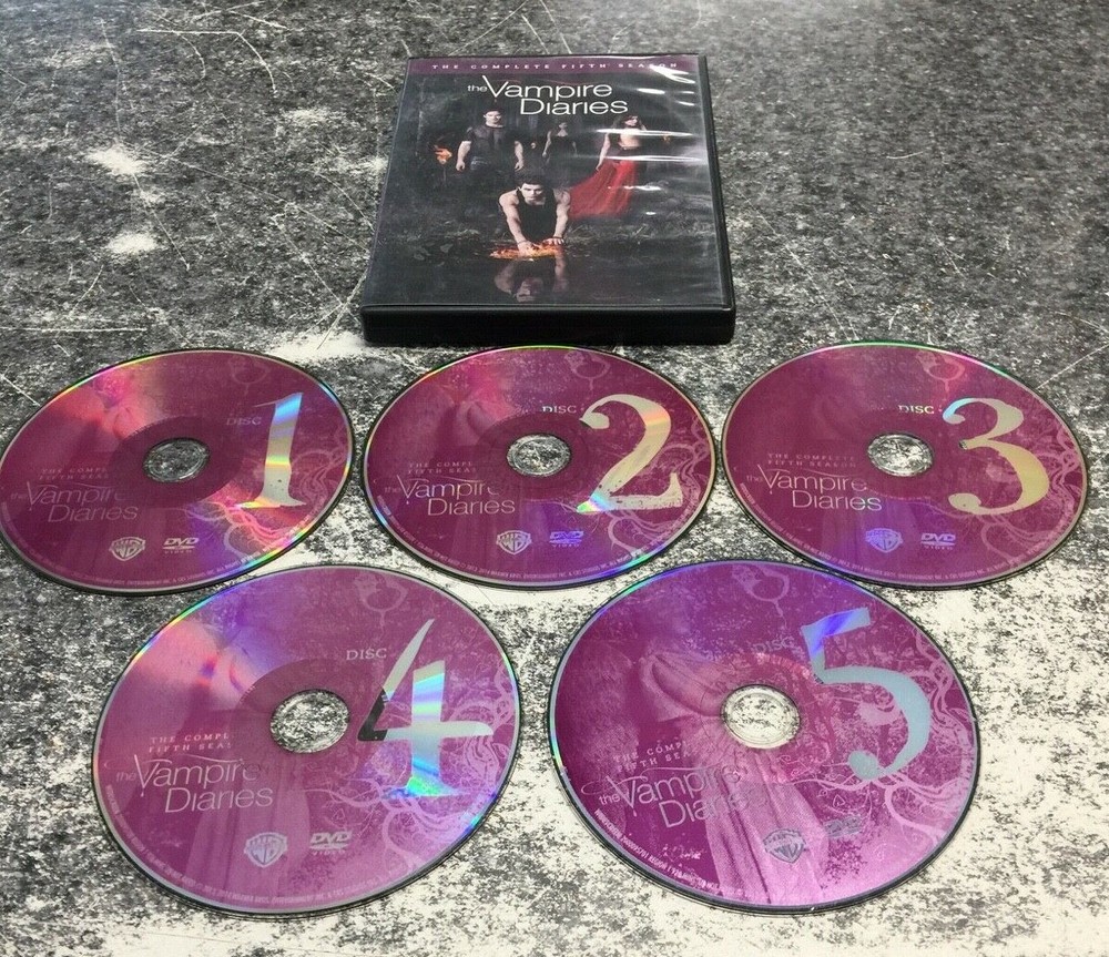 THE VAMPIRE DIARIES COMPLETE SEASONS ONE, THREE, AND FIVE 5 DISC SETS