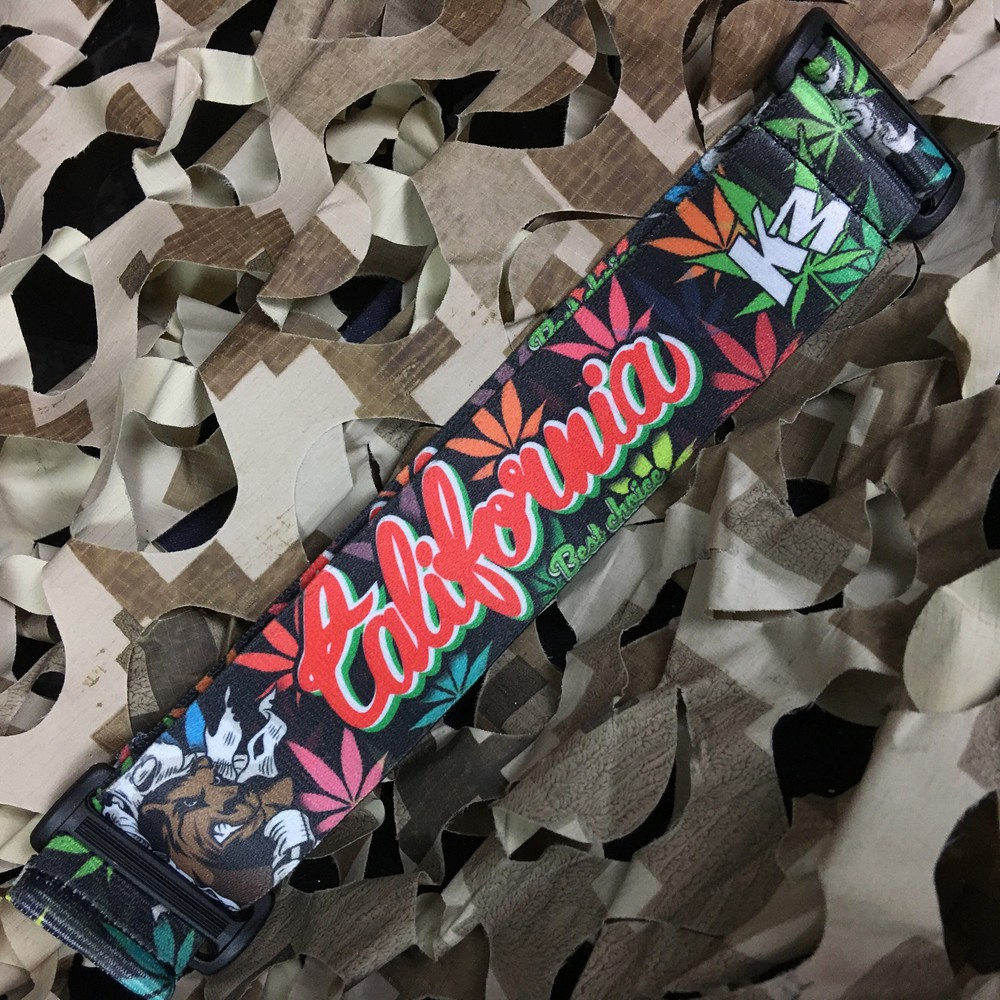 NEW KM Paintball Universal Mask Goggle Strap - CA Pot Bear