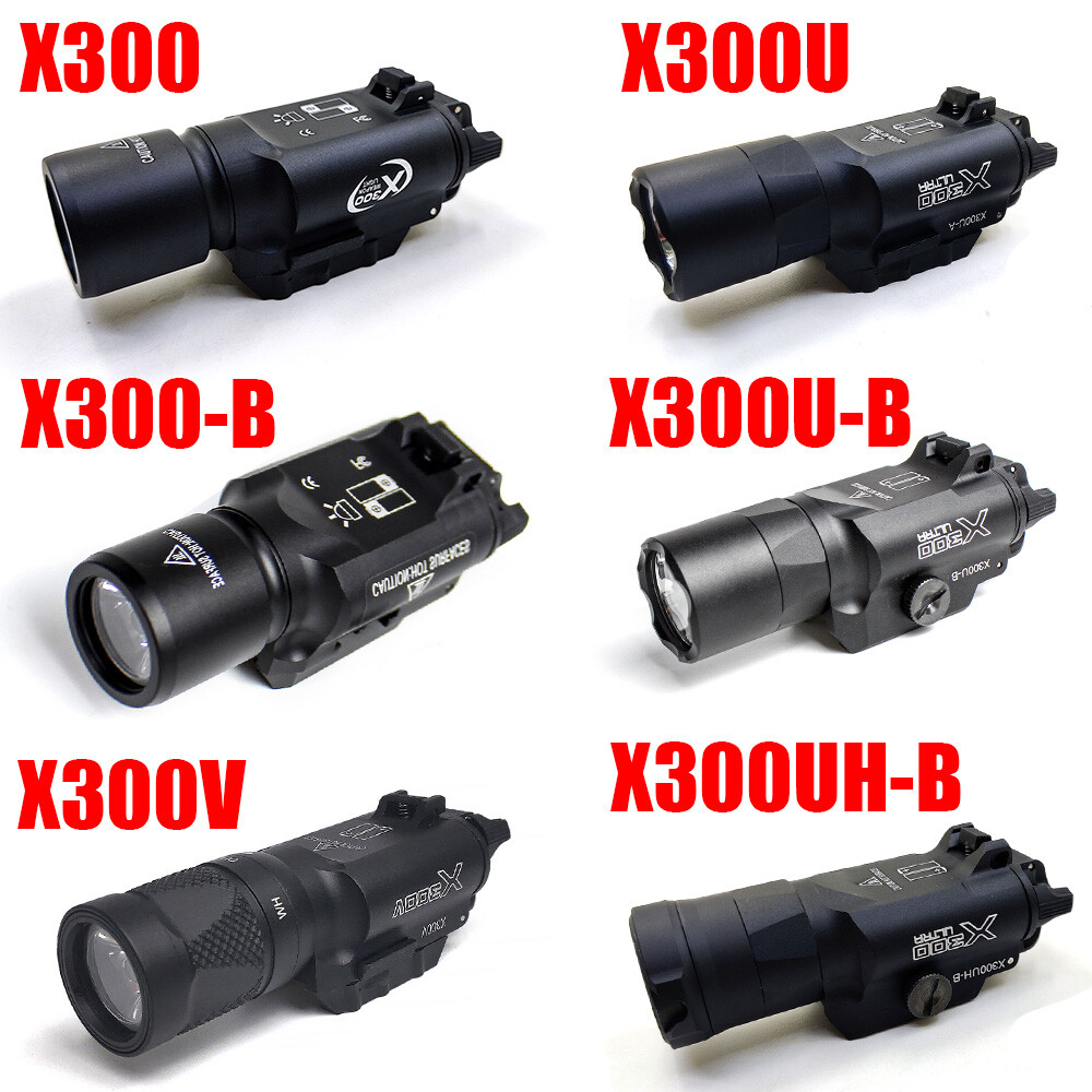 Tactical X300-B X300V X300 Ultra Weaponlight Airsoft LED Pistol Light Hunting