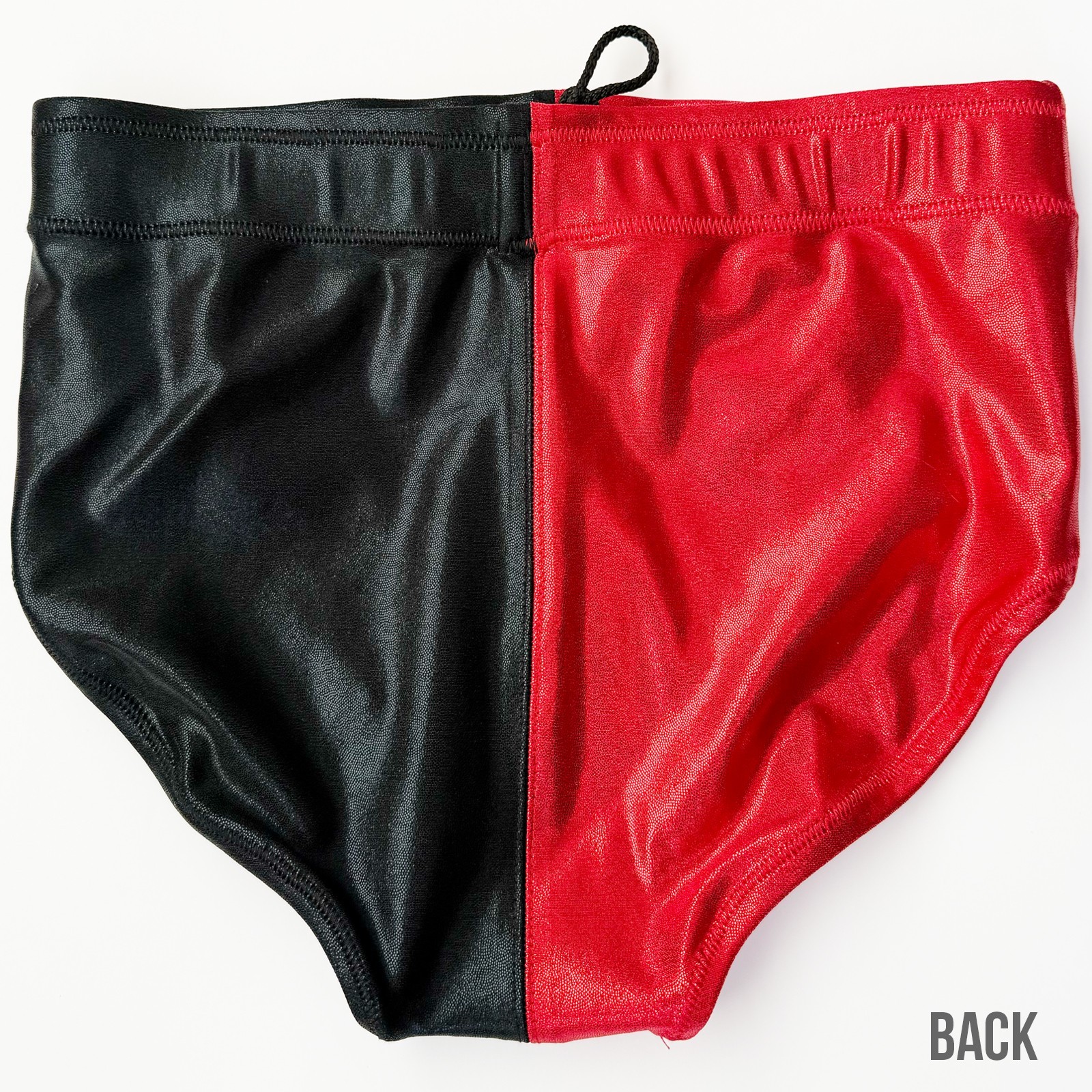 Pro Grade Wrestling Half RED Black Wrestling trunks tights gear NEW!