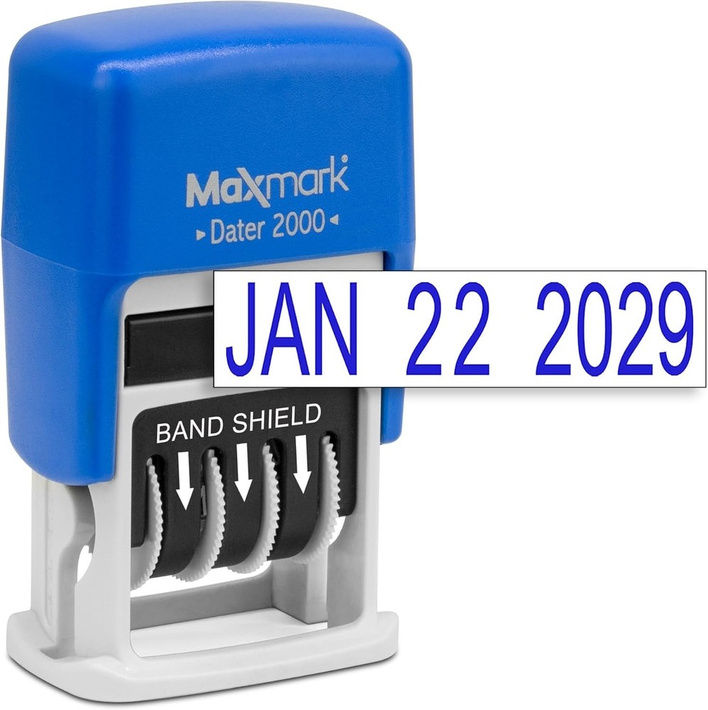 2000 Dater Self Inking Date Stamp - Blue