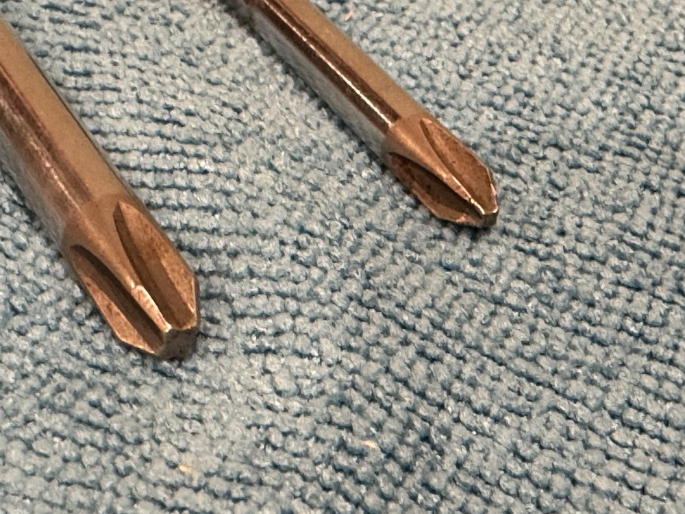 3 Replacement Phillips Screwdriver Shafts #2 Stubby, #3 & #4 Full Length