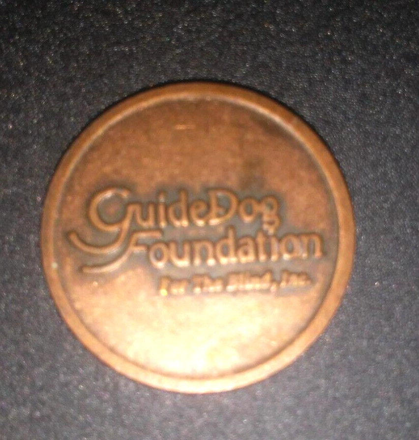 GUIDE DOG FOUNDATION VINTAGE TOKEN-L@@K!
