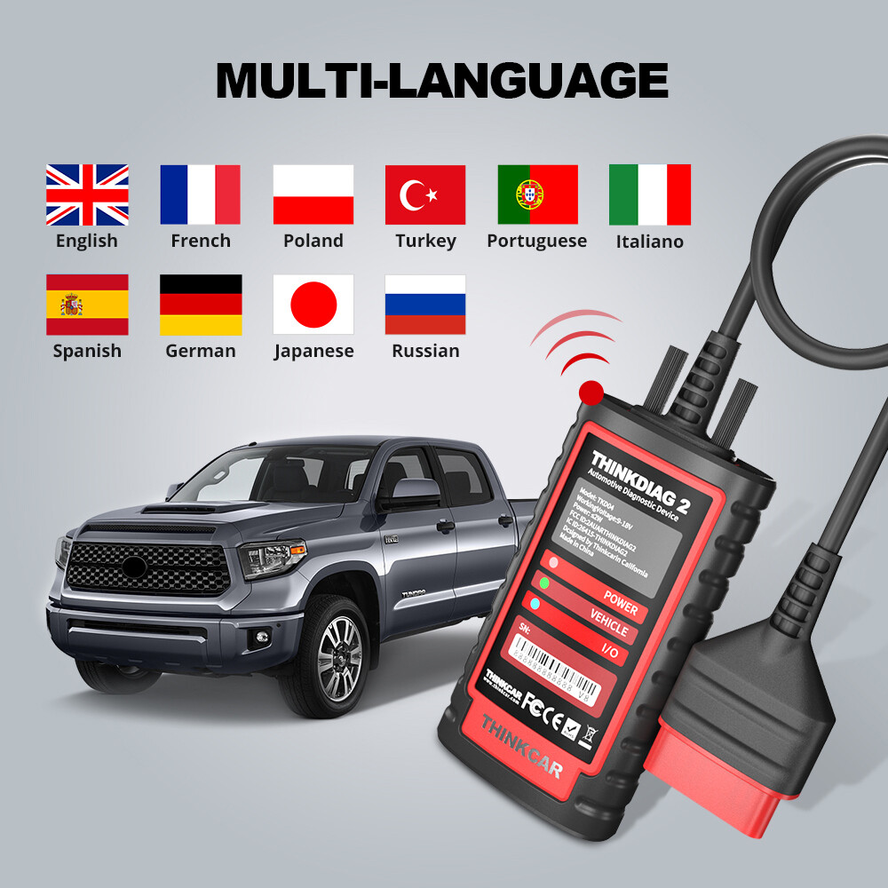 2025 THINKDIAG 2 Car OBD2 Scanner Bidirectional All System Diagnostic Tool CANFD