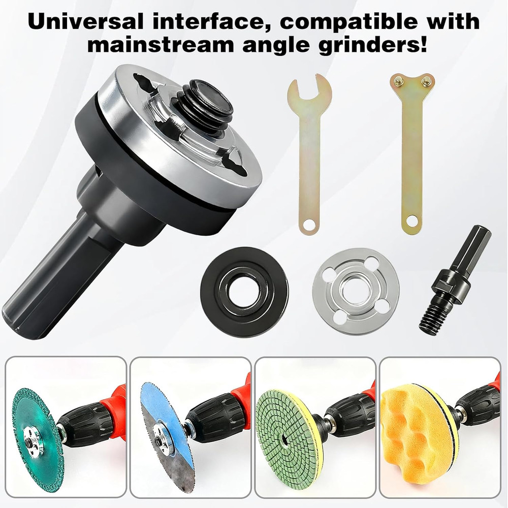 2 Set Angle Grinder Connecting Set, 10Pcs Electric Drill Angle Grinder Connec...