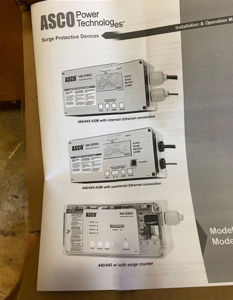 ASCO 400 Series Surge Protector