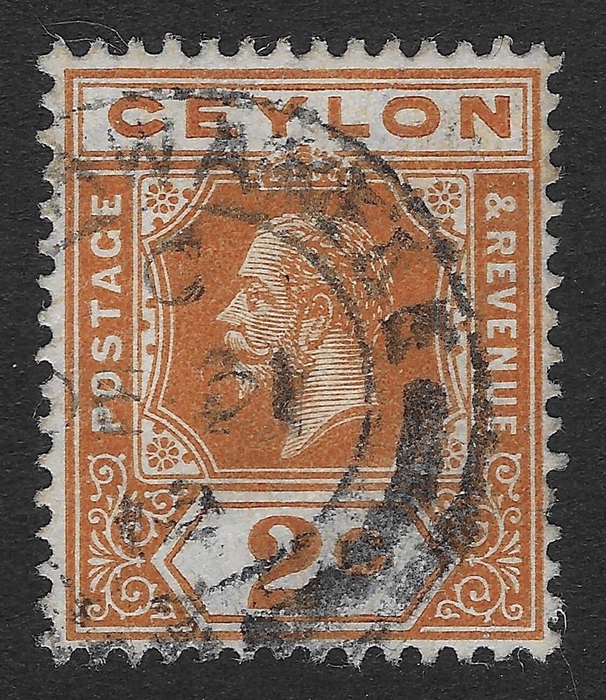 Ceylon 1921-1927 King George V 2c Used (E7X)