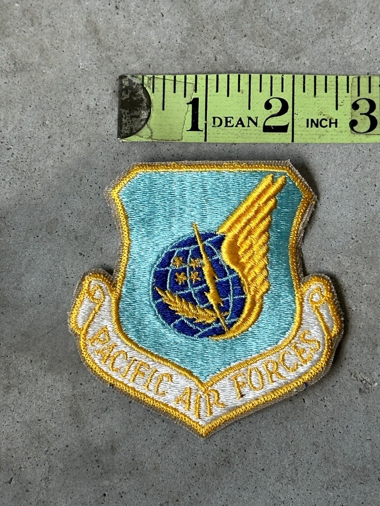 2 US Pacific Air Forces Command USAF Sleeve Patch PACAF Full Color Uniform