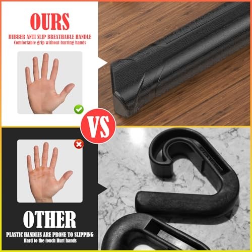 Neutral Grip Handles for Pull Up Bar, Pull Up Handles with Ergonomic Portable