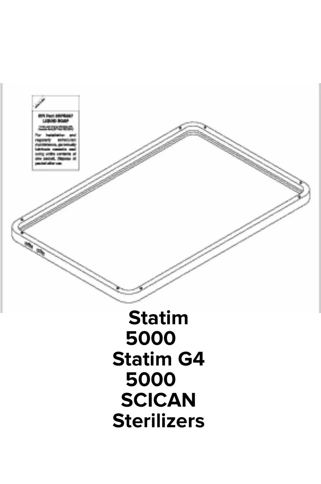 Cassette Seal SCS029 for SciCan Statim 5000 and Statim G4 5000 Scican Autoclave