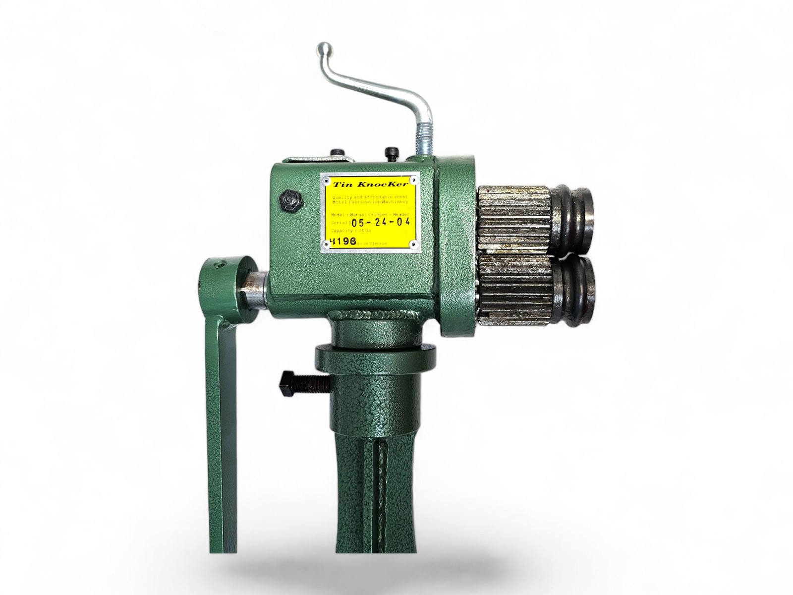 TK MANUAL CRIMPER BEADER W/PEDESTAL 24 GA CAPACITY