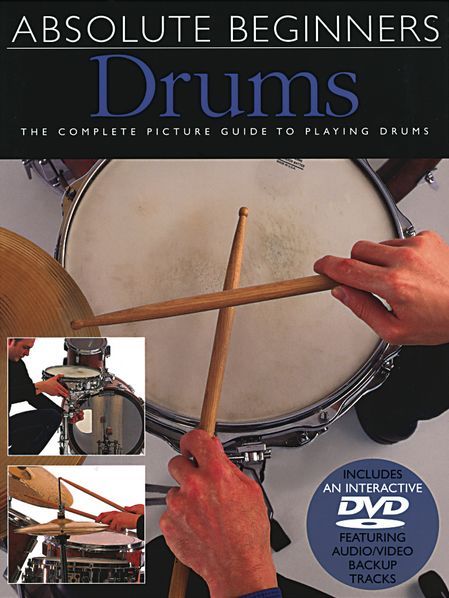 ABSOLUTE BEGINNER DRUMS DRUM BOOK +  DVD SET