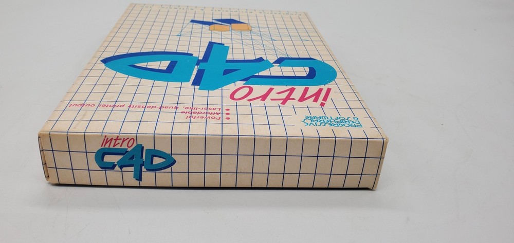 Intro Cad (Progressive Peripherals & Software, Commodore Amiga, 1988) CIB Works!