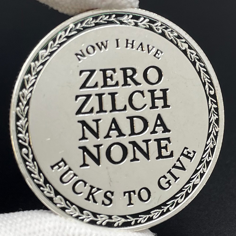 The F-CAW-F Challenge Coin for Those Who Laugh At Life and Give Zero Token Medal