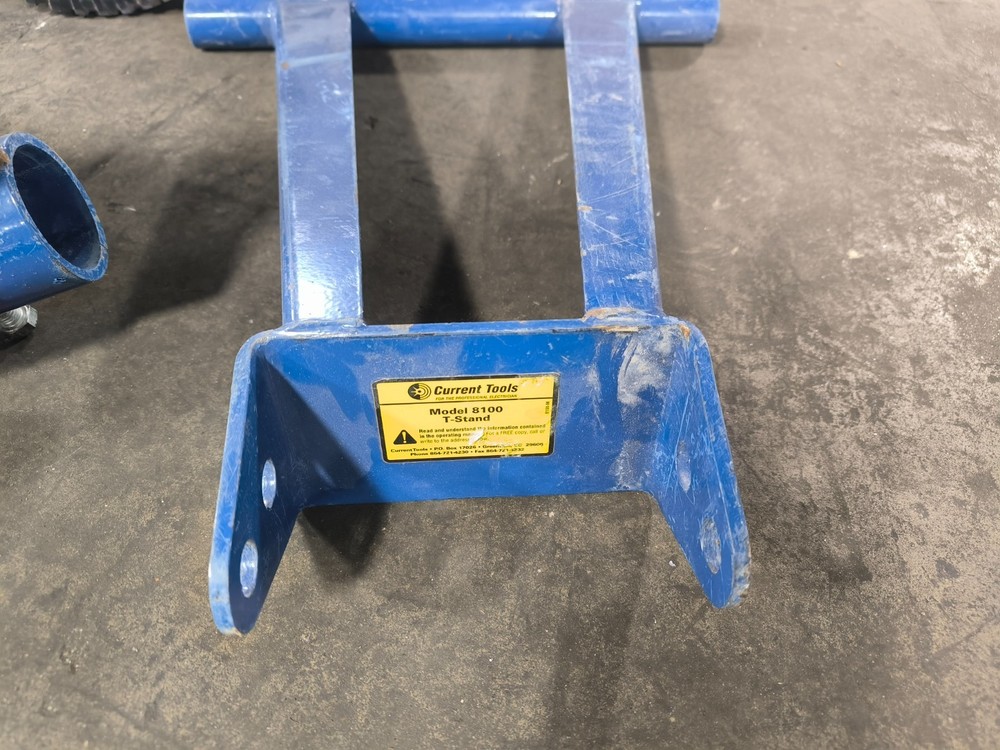 Current Tools Cable Puller System Carriage Reel Stand Coupling Accessories Blue