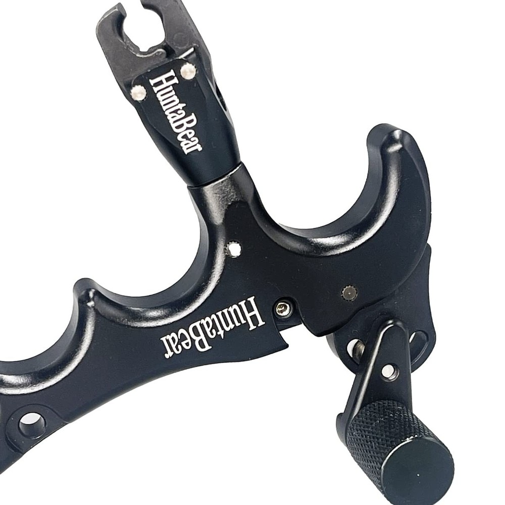 Bow Release for Compound Bow, 4-Finger 360° Rotate Caliper Thumb Release Arch...