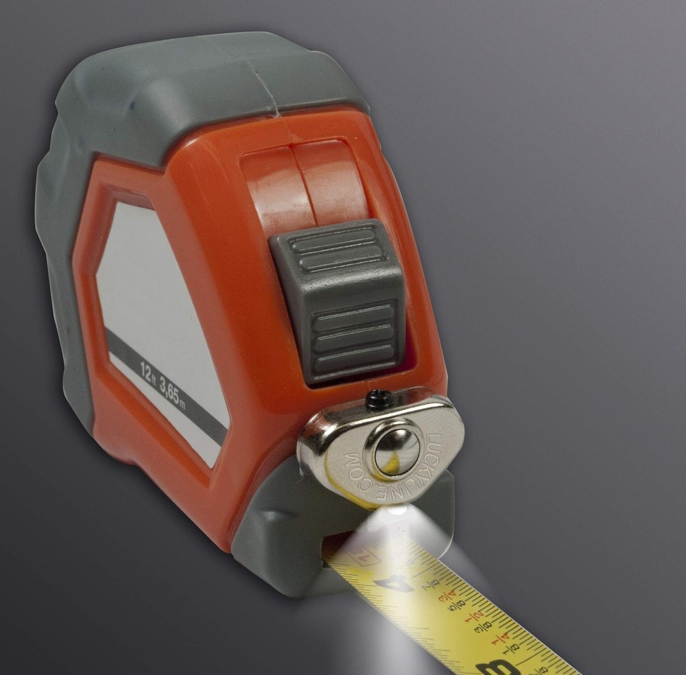 Smallest LED Thumb Light for Keys & Tools, Silver Keyring Flashlight 90701