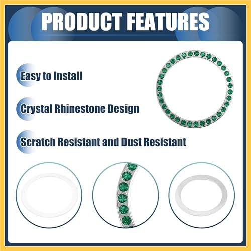 Universal Bling Car Engine Start Stop Button Cover, One Click Push Start