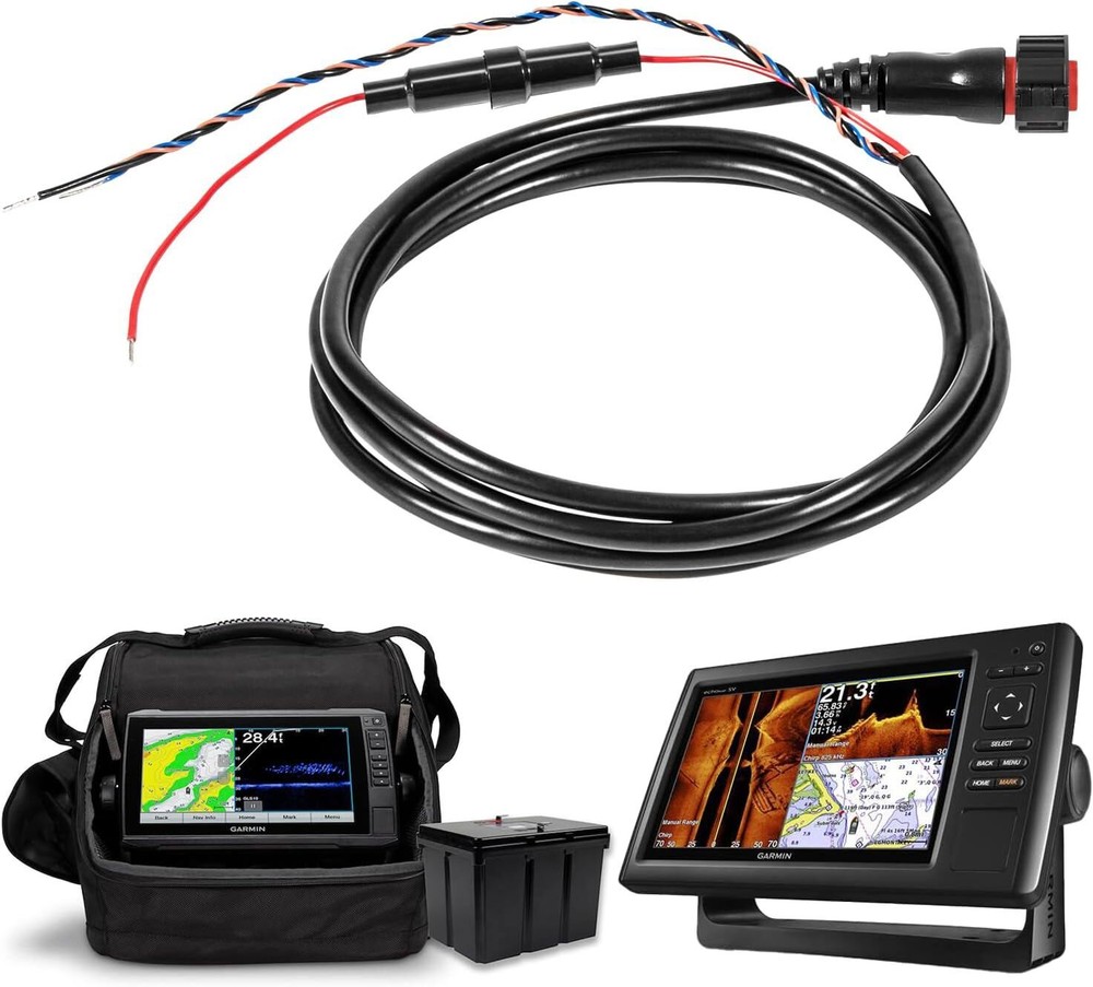 010-12445-00 Power/Data Cable Threaded 4-Pin for Garmin Transducers echoMAP