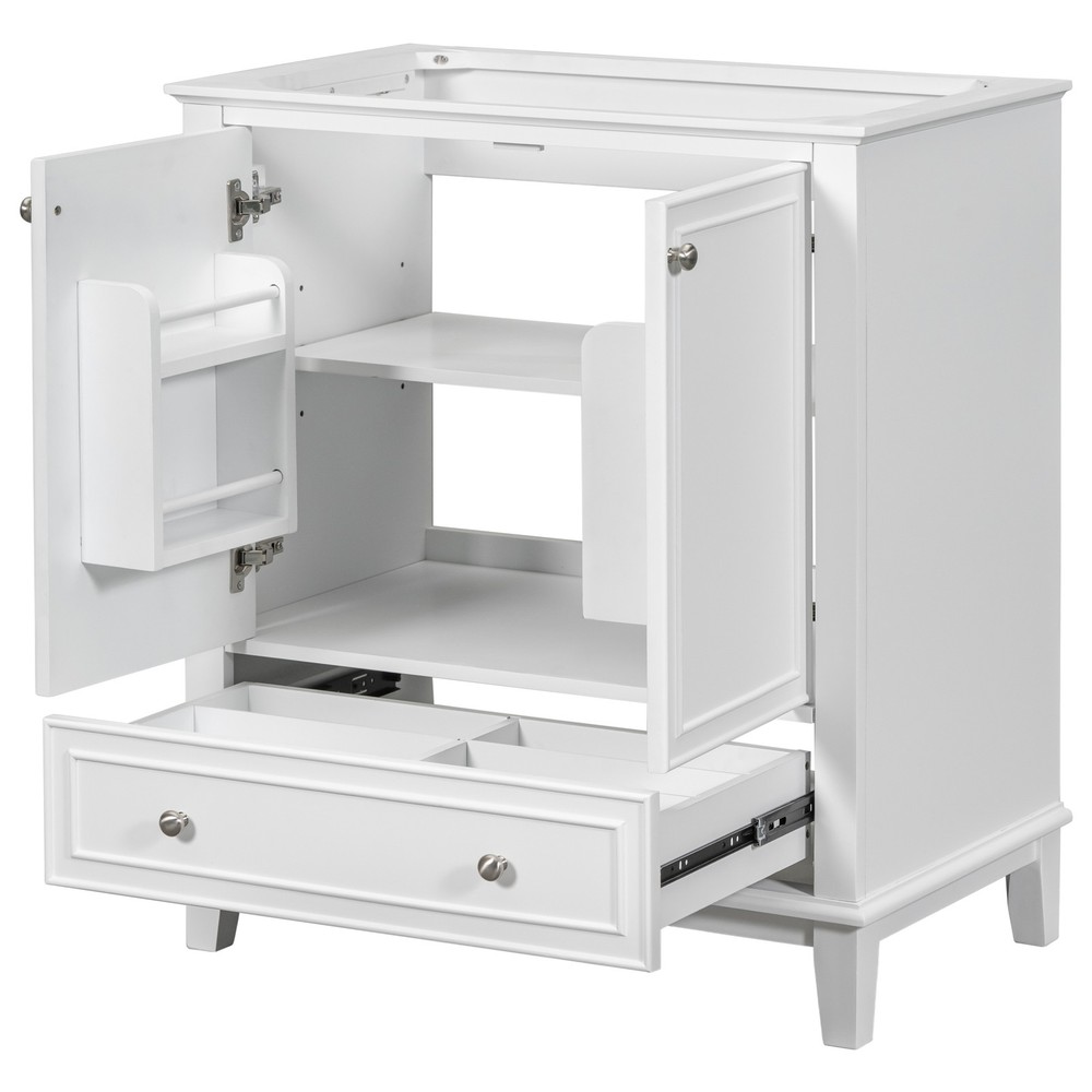 30" Bathroom Vanity without Sink, Base Only, Multi-functional Bathroom Cabinet