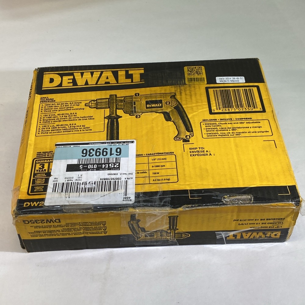 DEWALT DW235G 1/2" Variable Speed Corded Drill