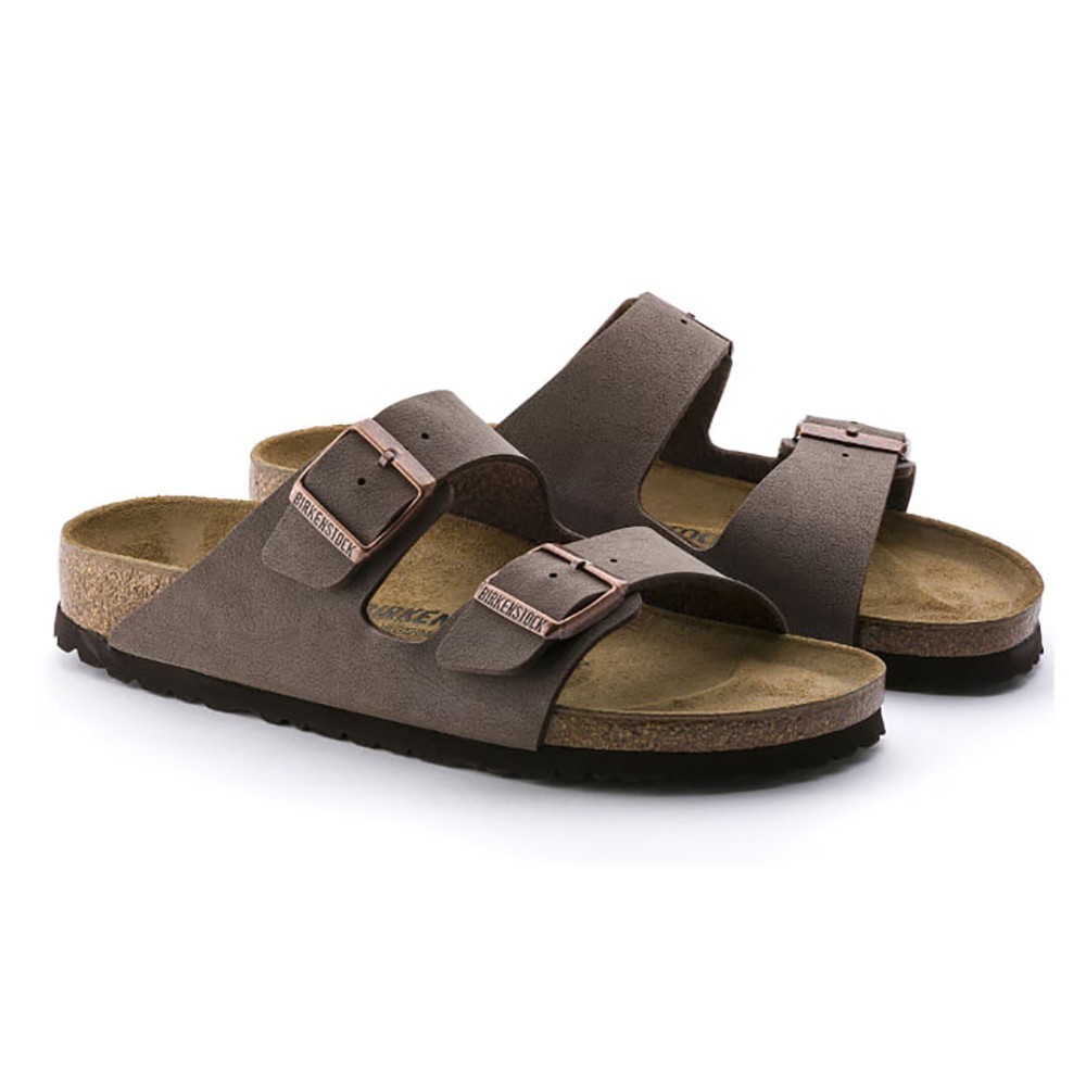Birkenstock Arizona Birko-Flor Soft Footbed Unisex Sandals - Mocha
