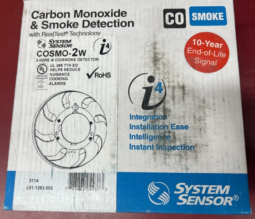 System Sensor COSMO2W Smoke Detector HEAD ONLY EXP-11/2033