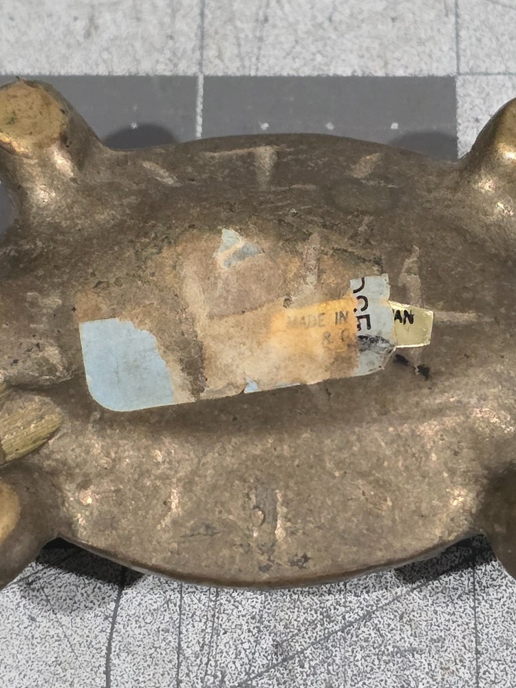 Brass Turtle Paperweight Shelf Sitter