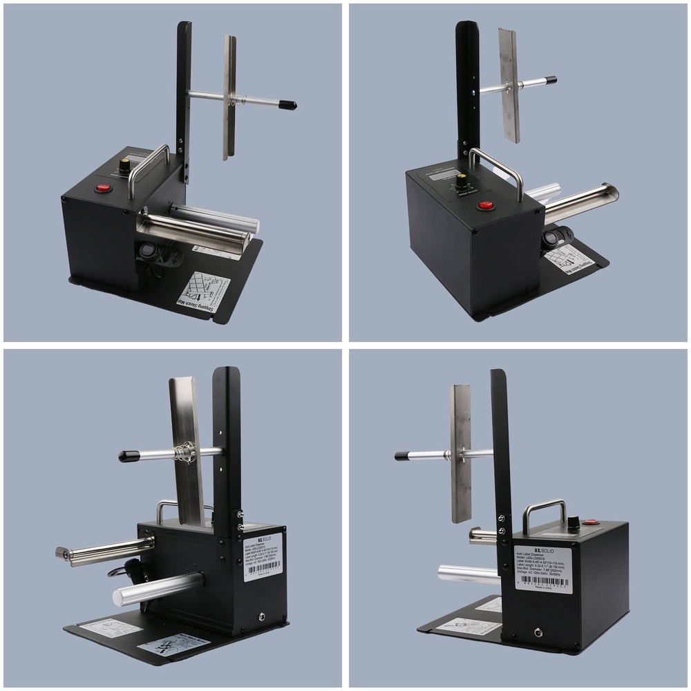 U.S. Solid Automatic Label Dispenser Translucent Labels Counter 4.52 in Width