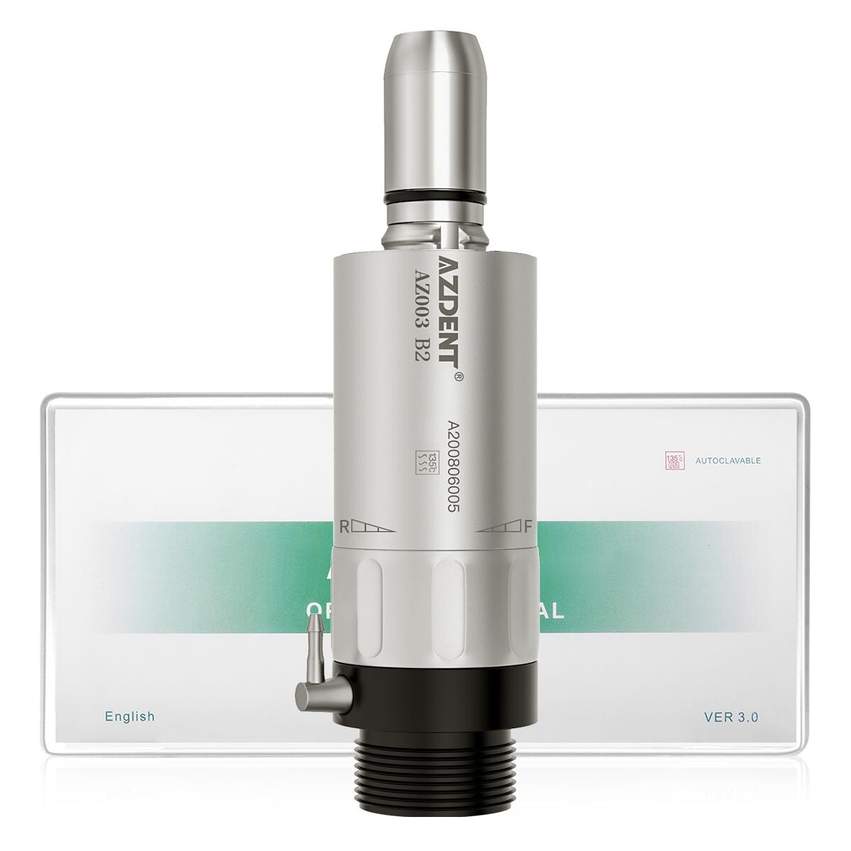 NSK Style Dental Slow Low Speed Handpiece Straight Contra Angle Air Motor 4/2H