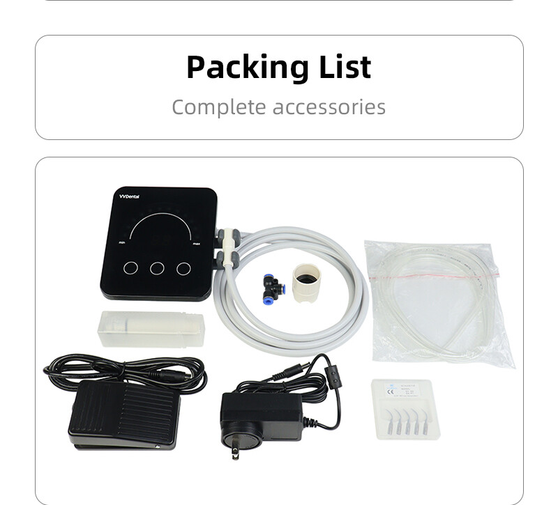 Ultrasonic Dental Piezo Scaler Handpiece 5 Tips Fits EMS Cavitron Woodpecker FDA