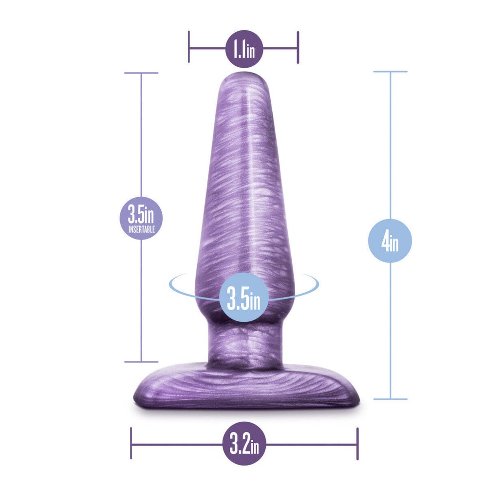 Blush B Yours 4'' Easy To Insert Soft Beginner Small Tapered Slim Butt Plug