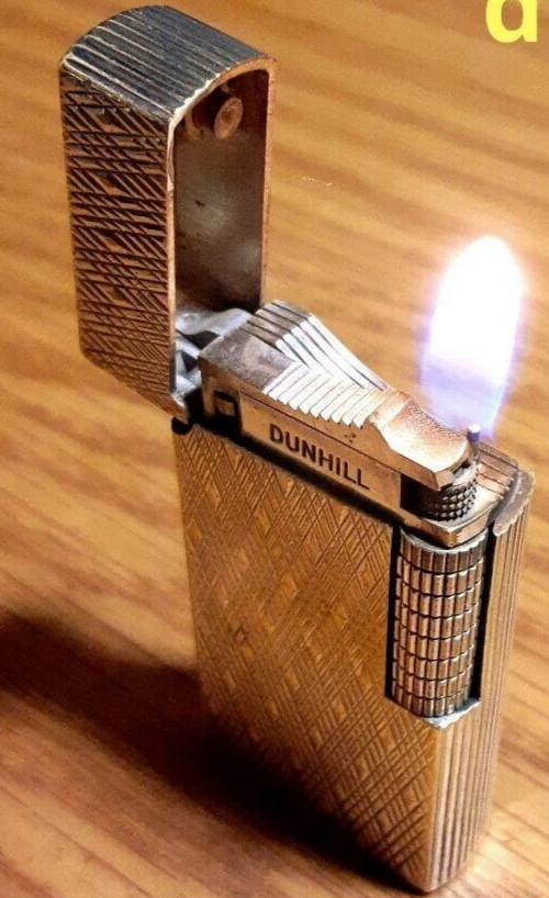 Working Dunhill Rollagas lighter 70 silver without box