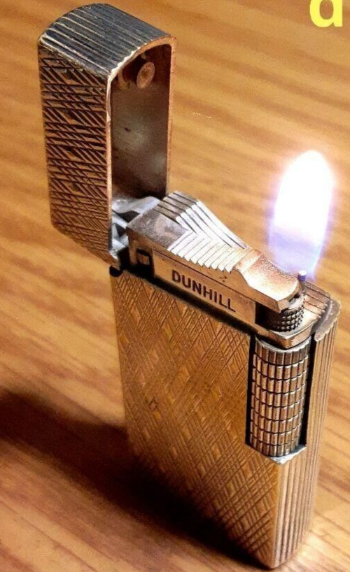 Working Dunhill Rollagas lighter 70 silver without box