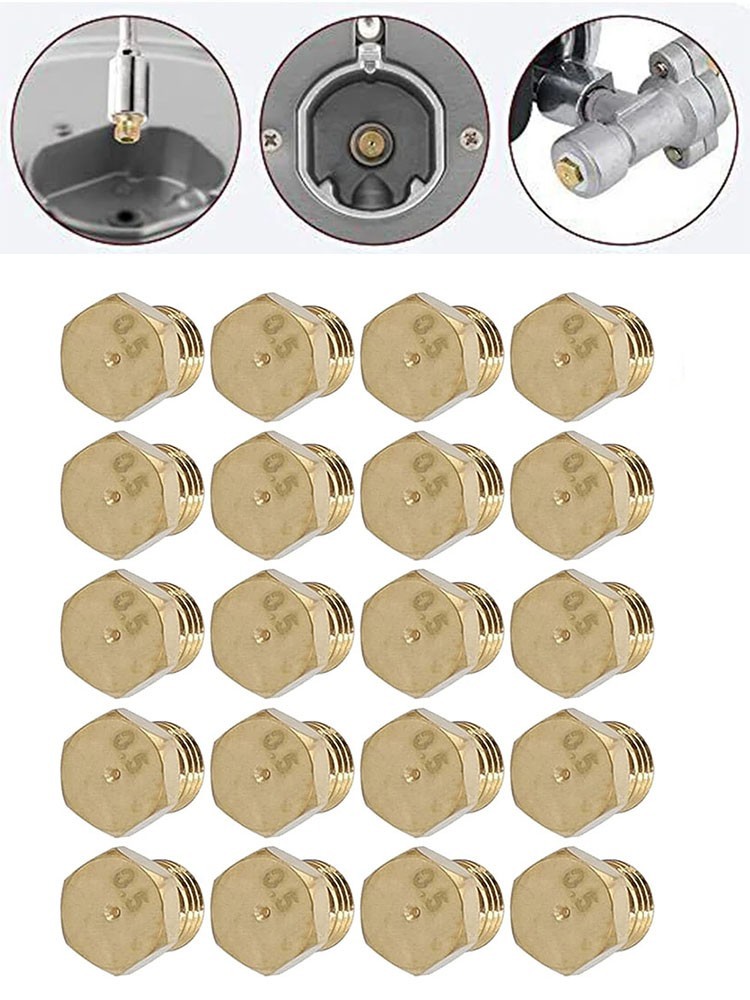 Propane Grill Conversion Kit with 20pcs Copper Nozzles for Easy Switching