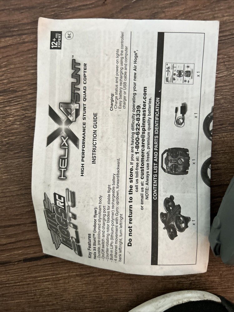 AIR HOGS RC ELITE 44438TX REMOTE CONTROL ONLY (by Mugs)
