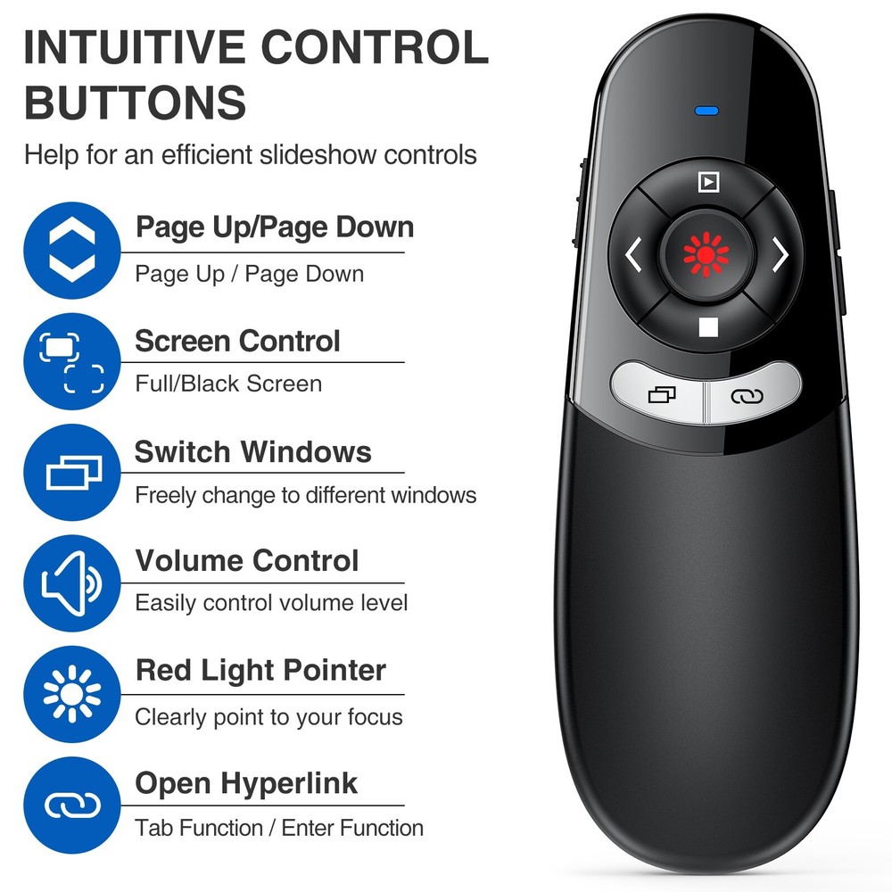 Pointer Presentation Clicker Powerpoint Presentations Presenter Remote For PC