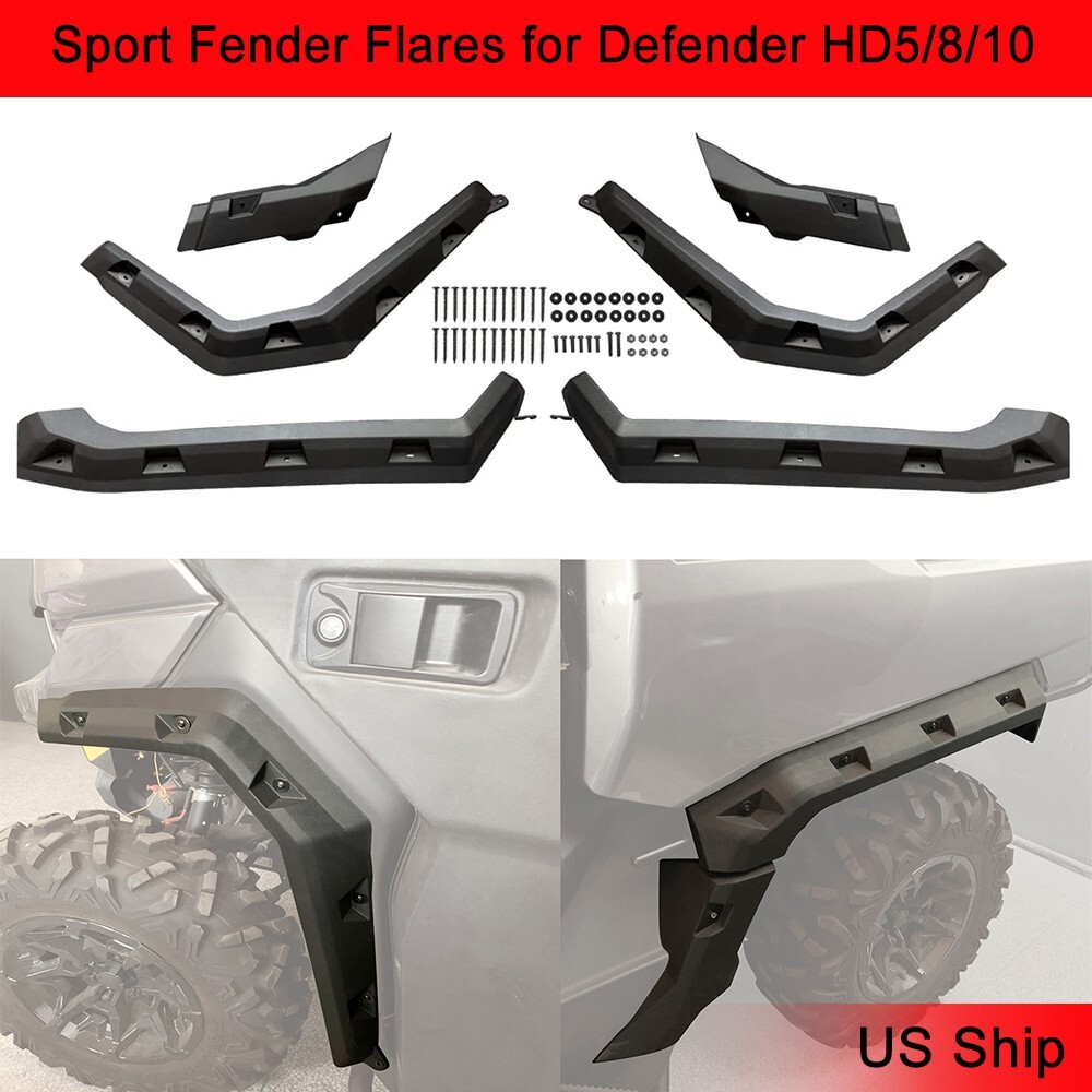 Sport Black Fender Flares Compatible with Can-Am Defender HD5/8/10,for 715003898