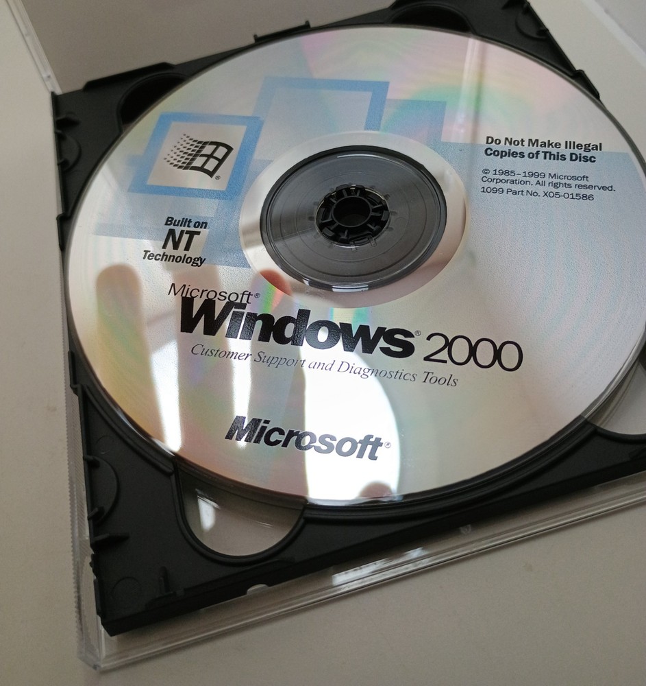 Microsoft Windows 2000 PROFESSIONAL Advanced Server Install 3-CD w/ Product Keys
