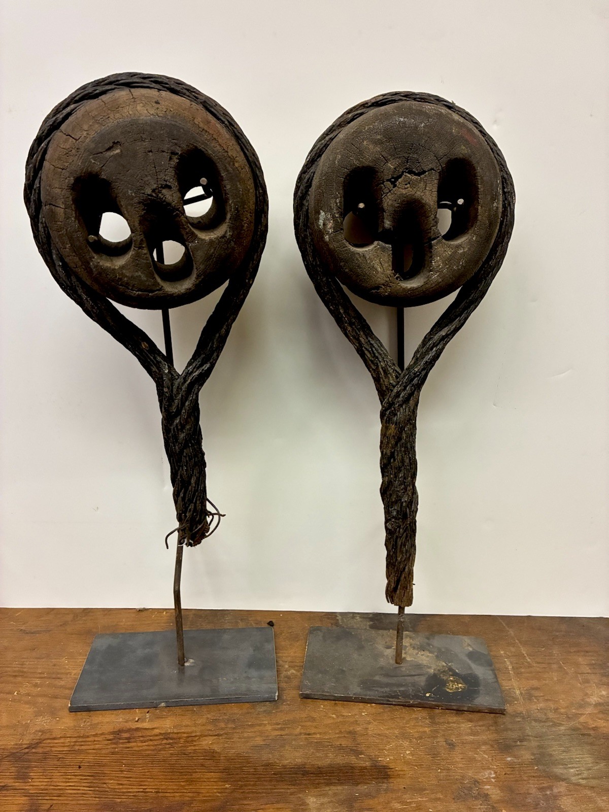 Dead Eye 19th Century Sailing Antique  Nautical Rigging  Great Lakes