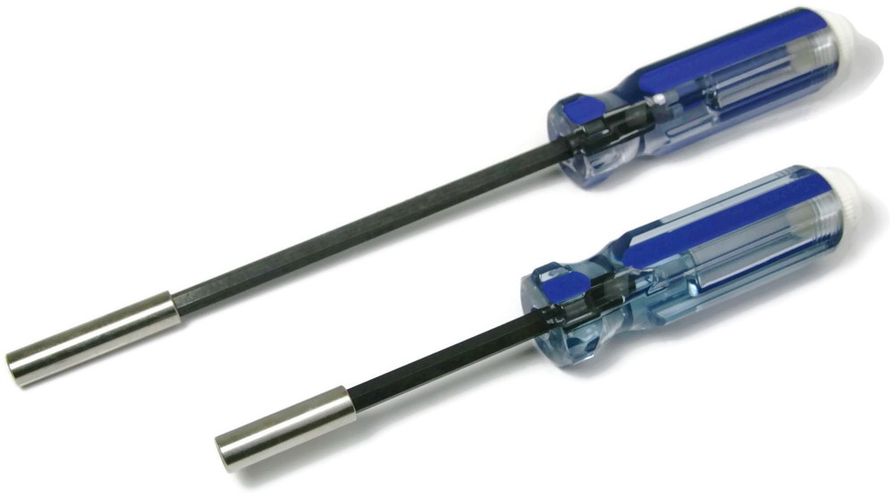 Magnetic Multi Bit Screwdriver with Acetate Bit Storage Handle