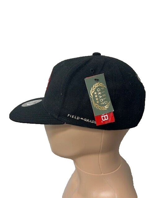 Field Grade Skylab NASA Flight Operations Strapback Adjustable Hat Black