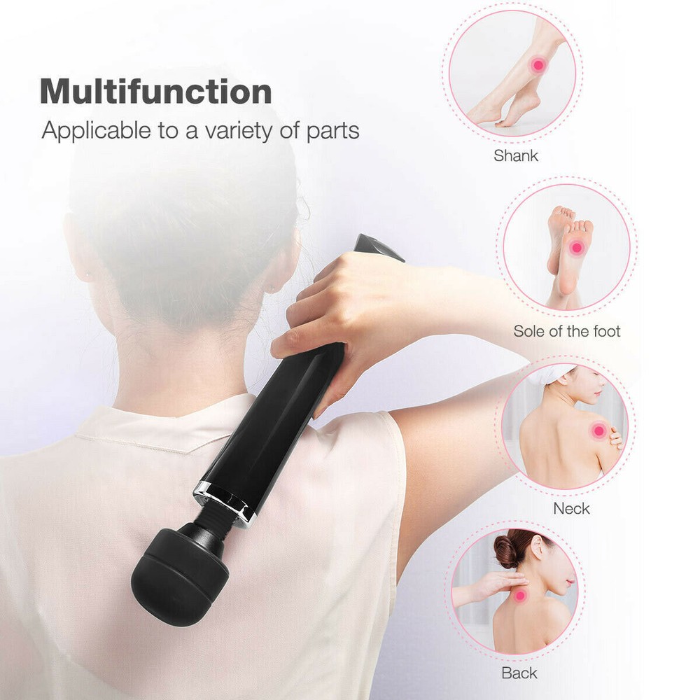 Multi-Speed Large Powerful Handheld Wired Massager Wand Full Body Magic Therapy