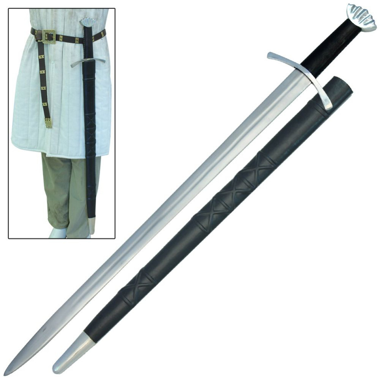 Handmade Scandinavian Norsemen Raiding Viking Sword Stainless Steel Blade 38.75"