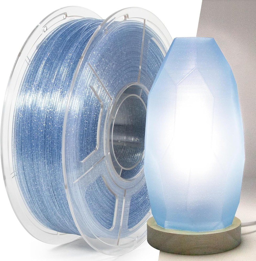 3D Printer PLA Filament Transparent Gradient 1.75mm High Light Transmittance ...
