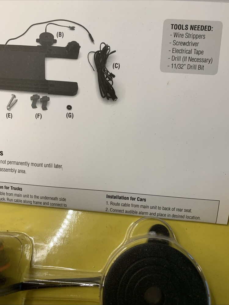 Backup Sensor Systems Detects Behind You. Important Regular $89.95