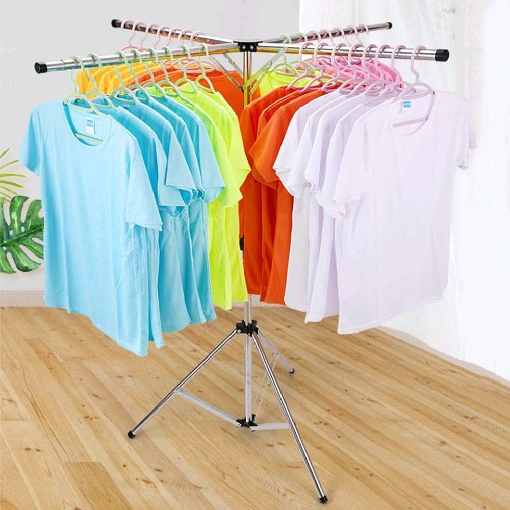 Collapsible Clothes Rack Foldable Portable Space Saving Clothes Drying Rack H...