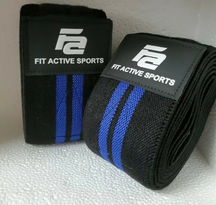 Weight Lifting Knee Brace Stabilizer Wraps Compression Support Adjustable 72"